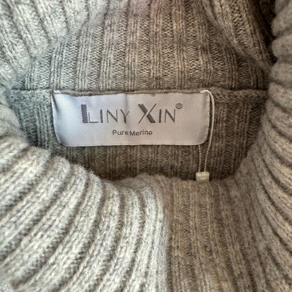 LINY XIN 100% Merino Superfine Wool Size 2XL Sweater Women Warm Soft Lightweight - Picture 4 of 10